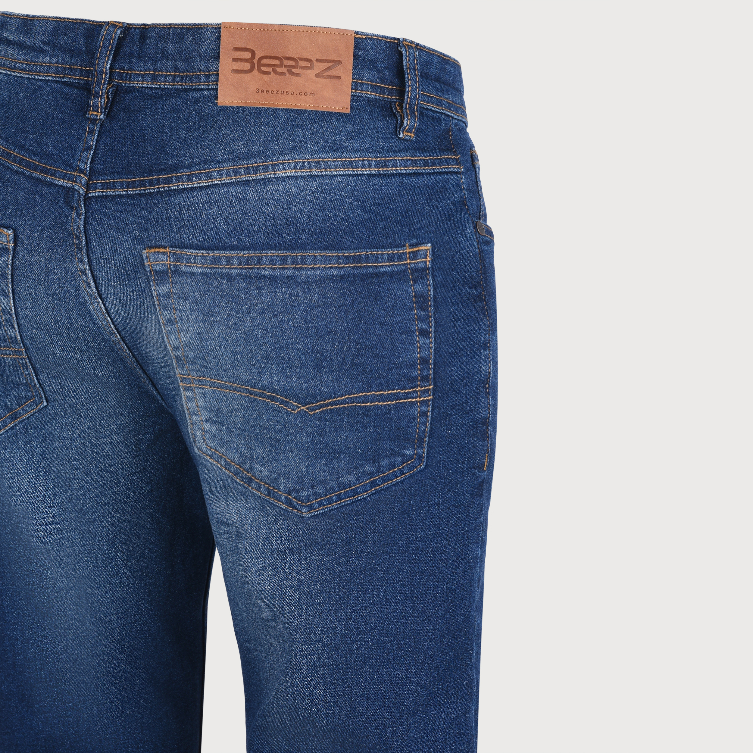 3EEEZ Studio Denim Craftsmanship & Leather Patch
